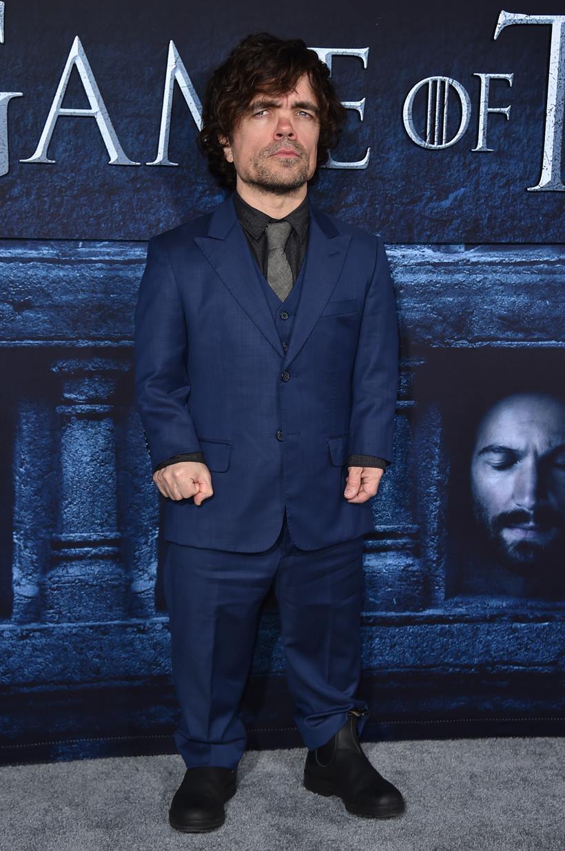 Peter Dinklage attends the season six premiere of  "Game Of Thrones" at TCL Chinese Theatre on Sunday, April 10, 2016, in Los Angeles. (Photo by Jordan Strauss/Invision/AP)